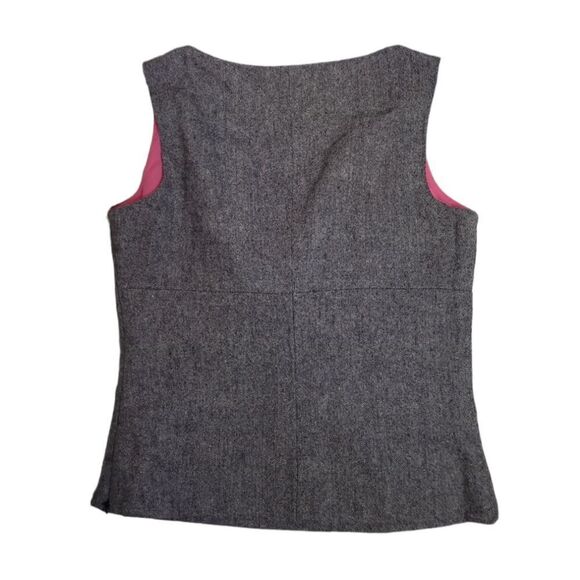NEW Isaac Mizrahi x Target Y2K 2007 corpcore gray sleeveless shell top XS - Picture 3 of 10